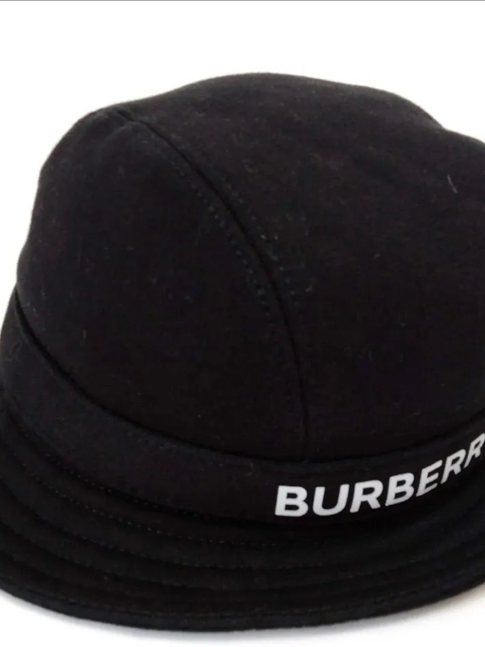 Burberry Black Bucket Hat with Signature Nova Check Lining